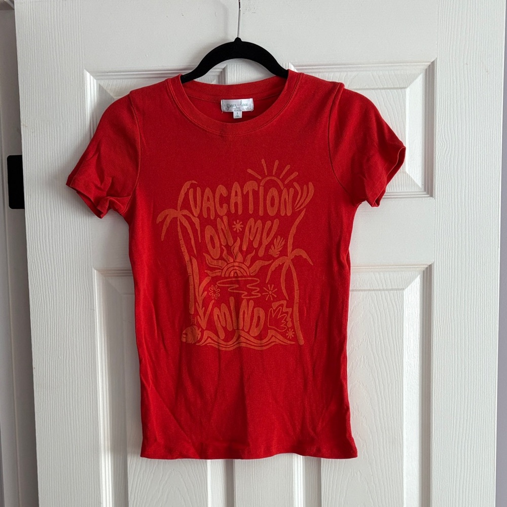 Grace & Lace Red Vacation Tee